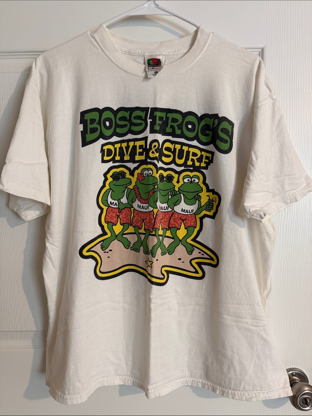 Vintage boss frogs surf shirt size XL